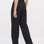 Black pants, walking side view